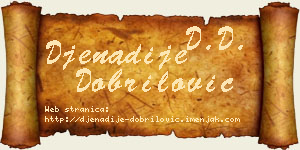 Đenadije Dobrilović vizit kartica